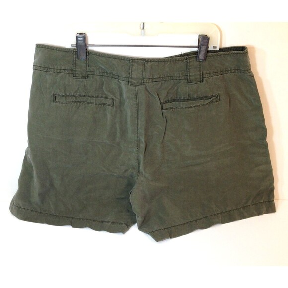 Vintage Womans Liz Claiborne Soft Tencel Brown Shorts Size 12 - Picture 2 of 8